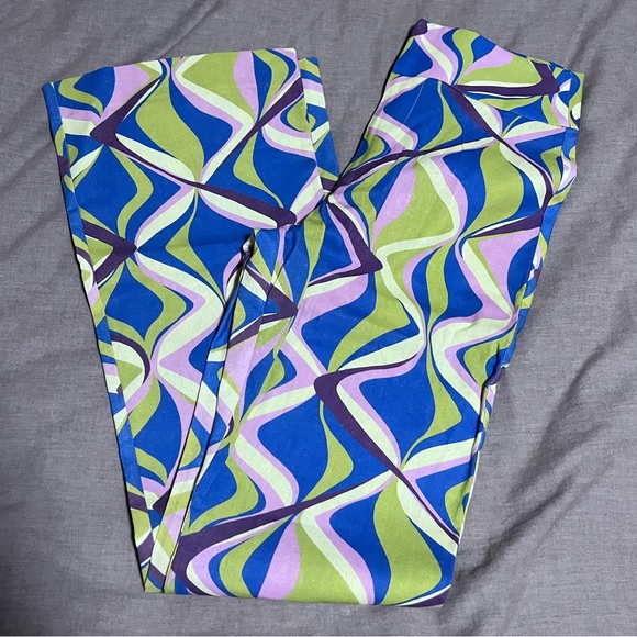 ZARA Printed Flared Pants - Picture 7 of 9